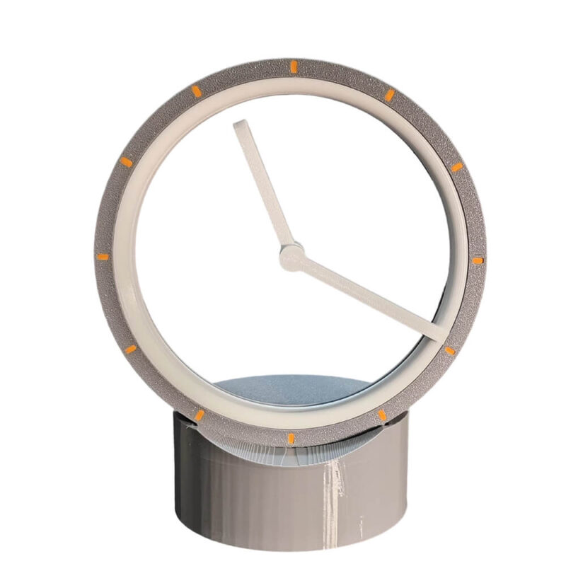 ScrewlessTime Hollow Clock 3D Printed Clock Grey