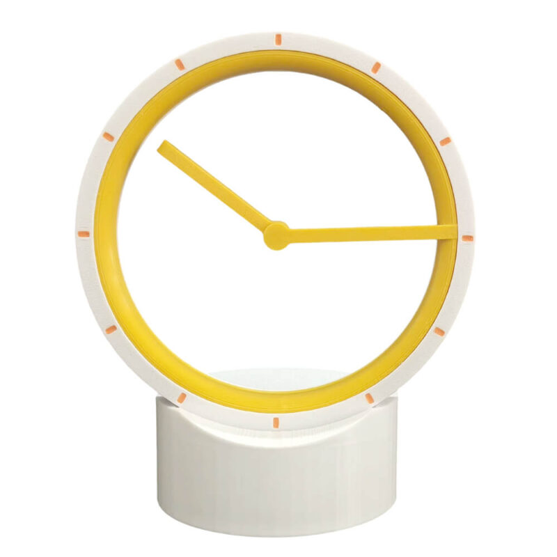 ScrewlessTime Hollow Clock 3D Printed Clock White